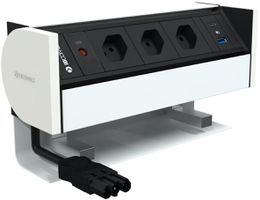 PRISMA bloc multiprise blanc 3x type 13 1x USB-A/C