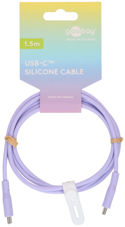 Ladekabel USB-C Silikon 1.5m violett