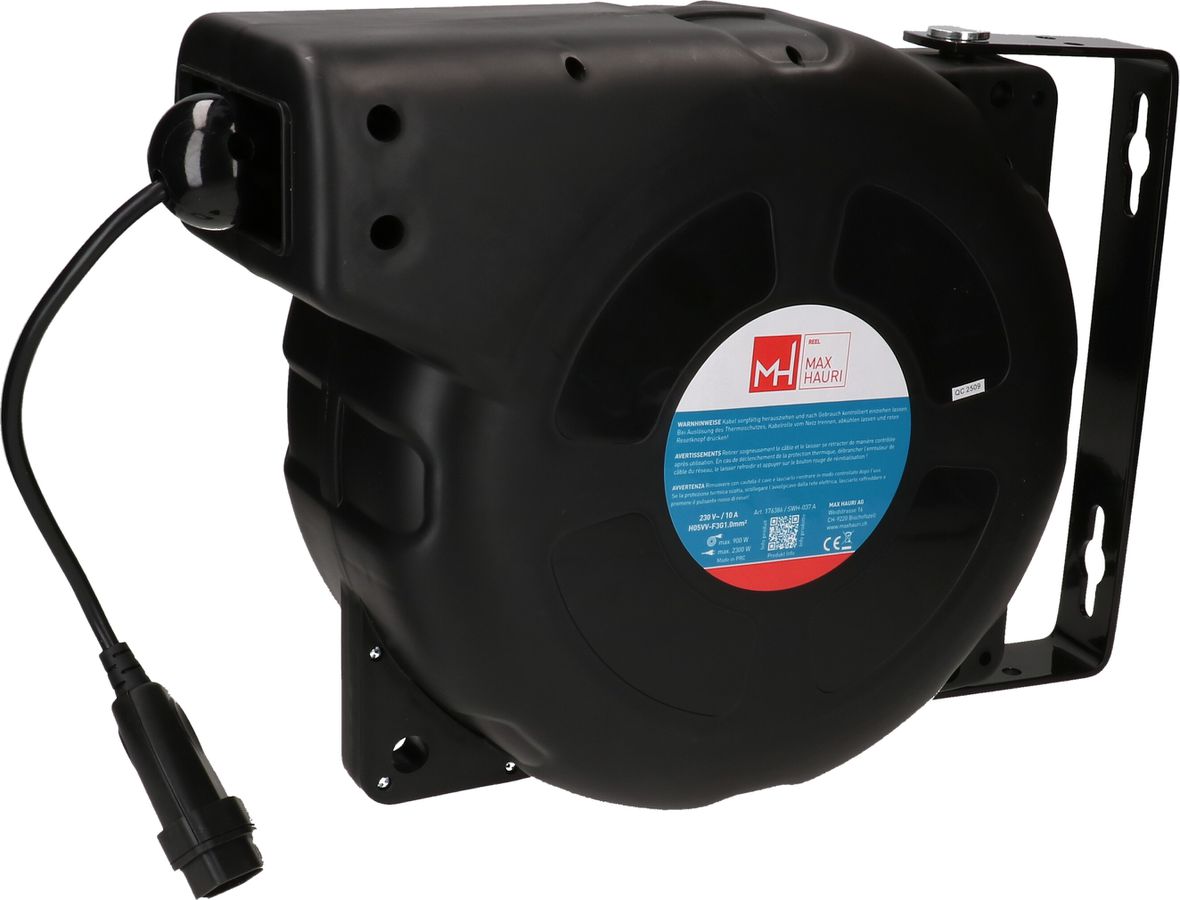 Automatische Kabelrolle 1x Typ 13 20m schwarz