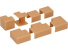 Assorted joints for cable duct 16x10mm oak