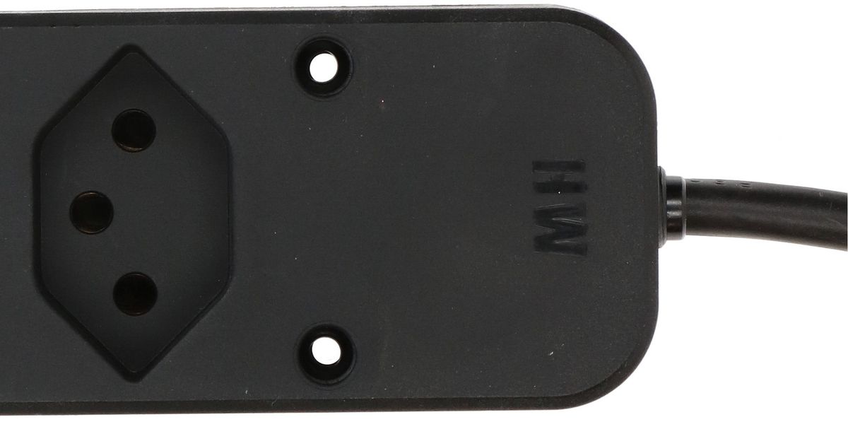 multiprise Swiss Line 5+1x type 13 noir 3m
