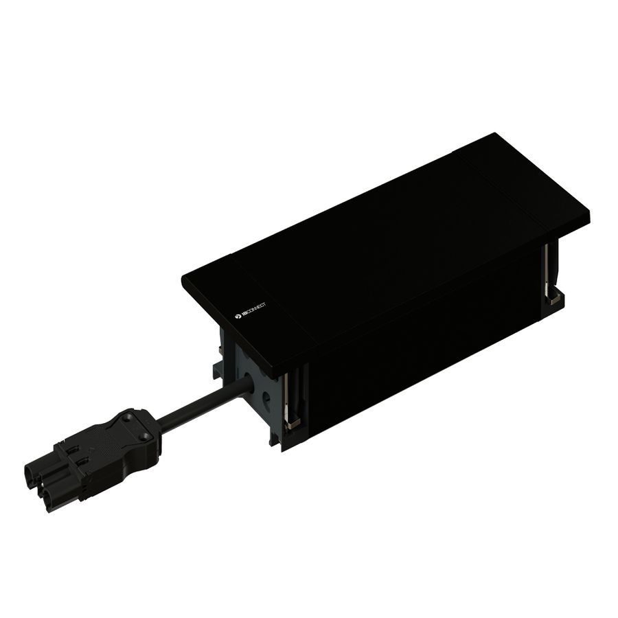 NEXO Steckdoseneinheit schwarz 2x Typ 13 1x USB-C/C
