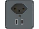 presa aggiuntiva per mobili 1x tipo 13 USB C+C ant 2m tipo 12