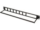 19 Zoll Panel 1HE ALU schwarz eloxiert