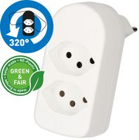 Spina multipla ADAPT 2x tipo 13 bi ruotabile Green+Fair