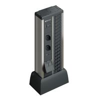 DUPLO mini columna anodizzato 2x tipo 13 1x USB A/C 2x RJ45