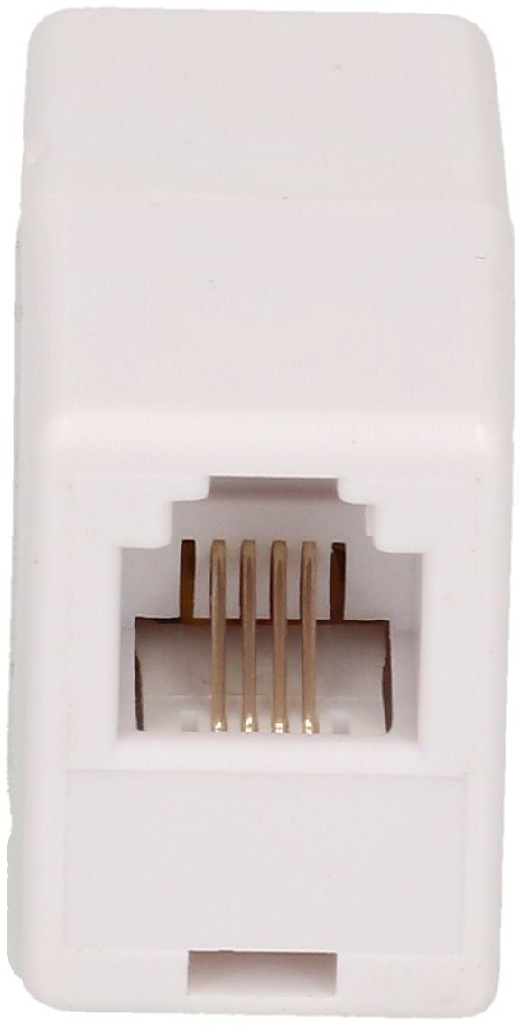 Presa doppio per telefono RJ11 bianco