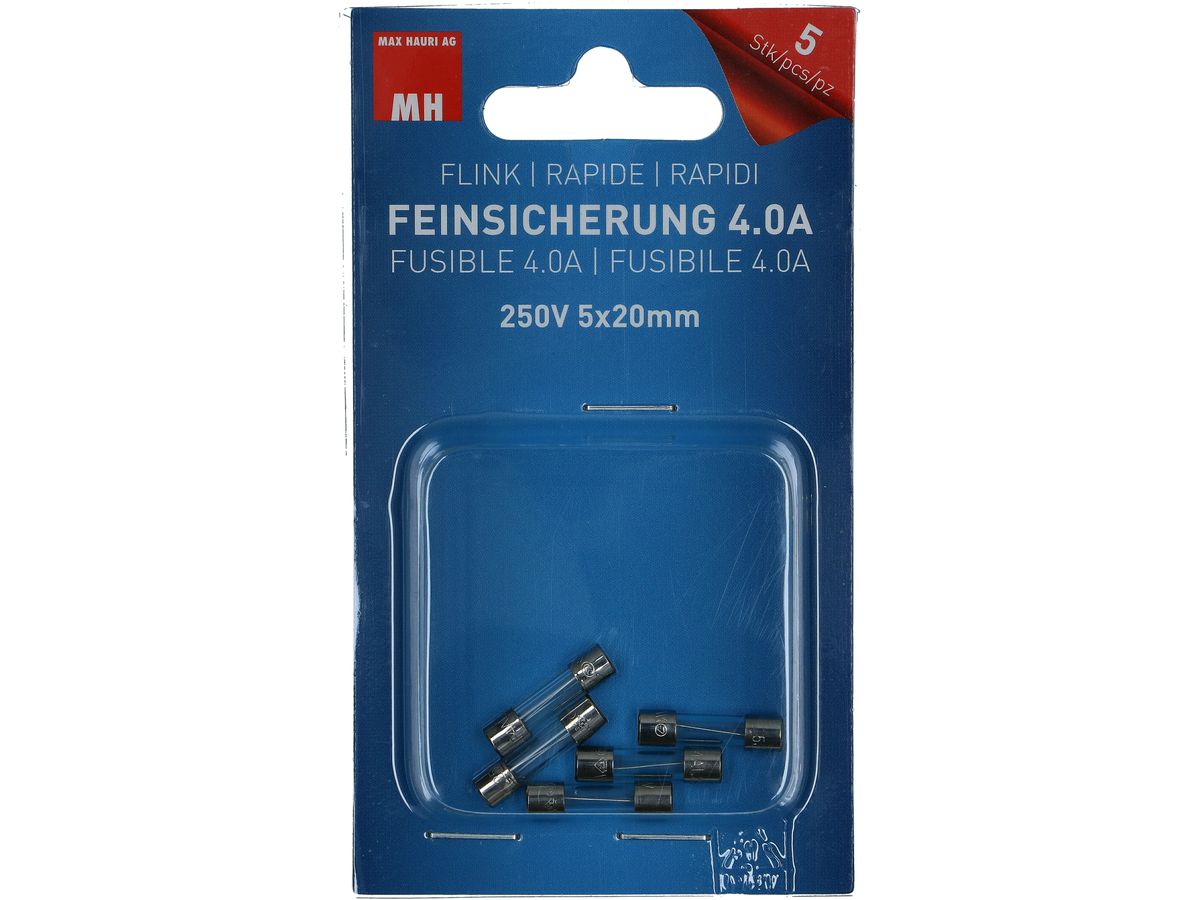 Fuse 5x20mm fast-acting 4.0A / 250V