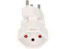 multi adaptateur clip-clap 1x type 13 3 pôles blanc