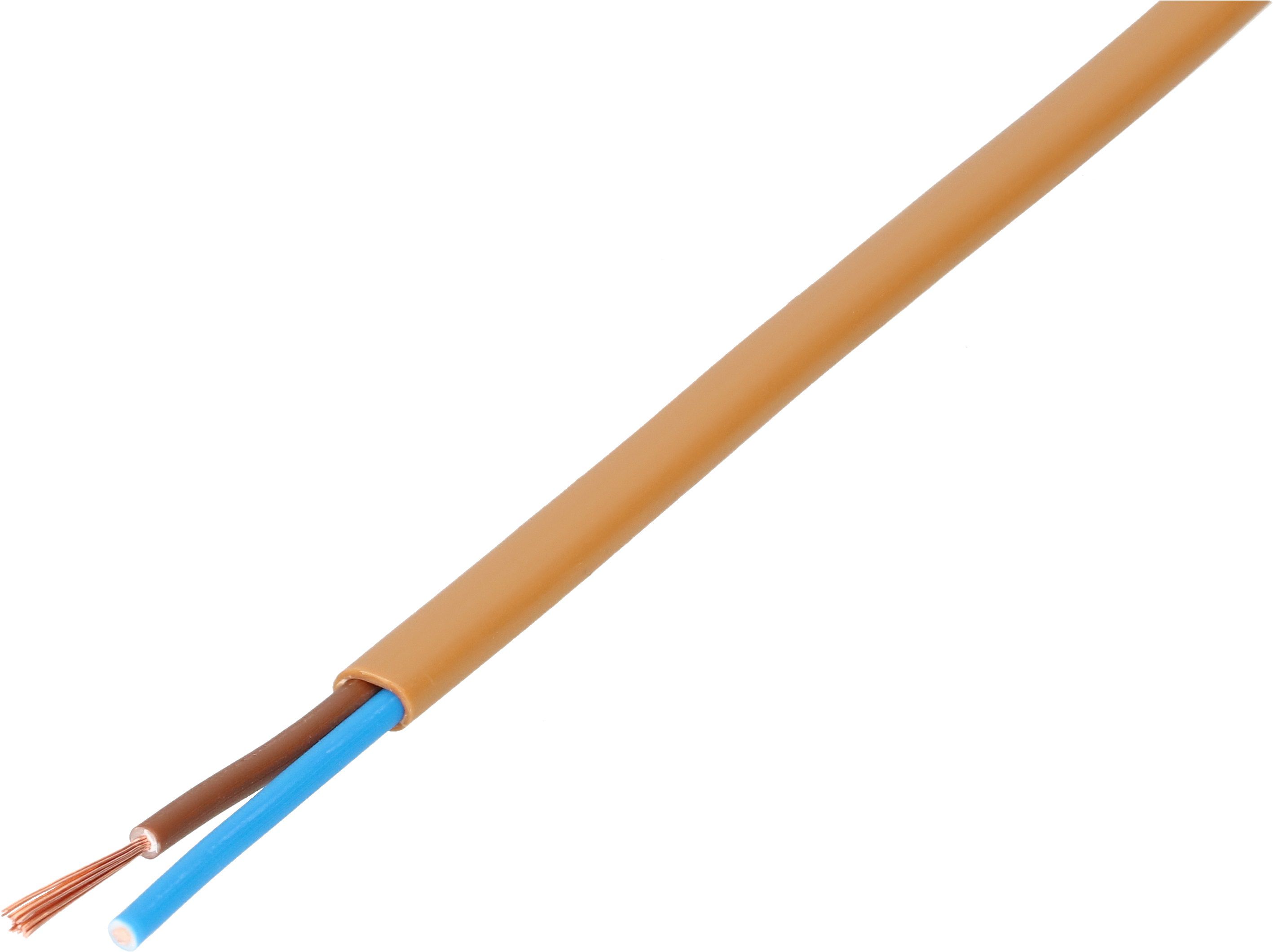 TDLF-Kabel H03VVH2-F2X0.75 10m braun