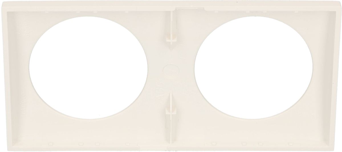 cadre de recouvrement ta.2x1 ENC Integro blanc haute brillant