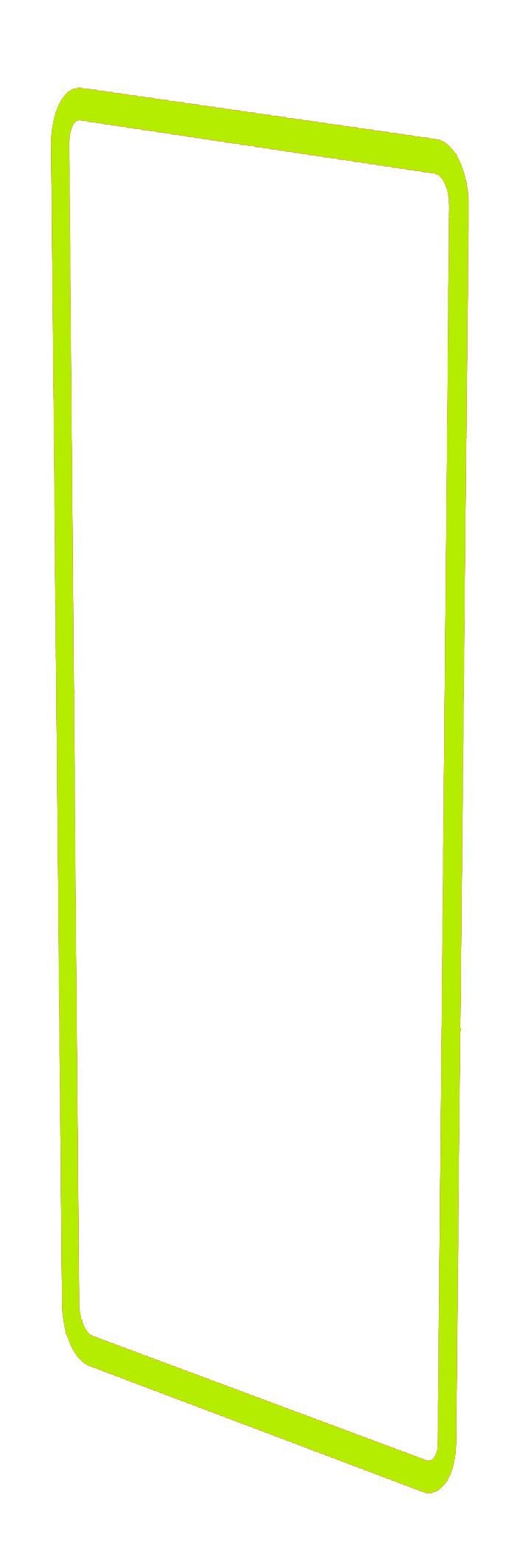 Designprofil Gr.3x1 priamos gelb/grün fluoreszierend