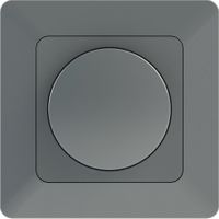 Central plate with knob (dimmer) priamos anthracite