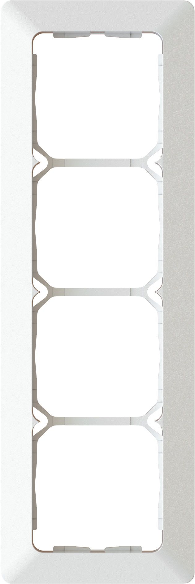 Abdeckrahmen Gr.4x1 UP inkl. Designprofil priamos weiss