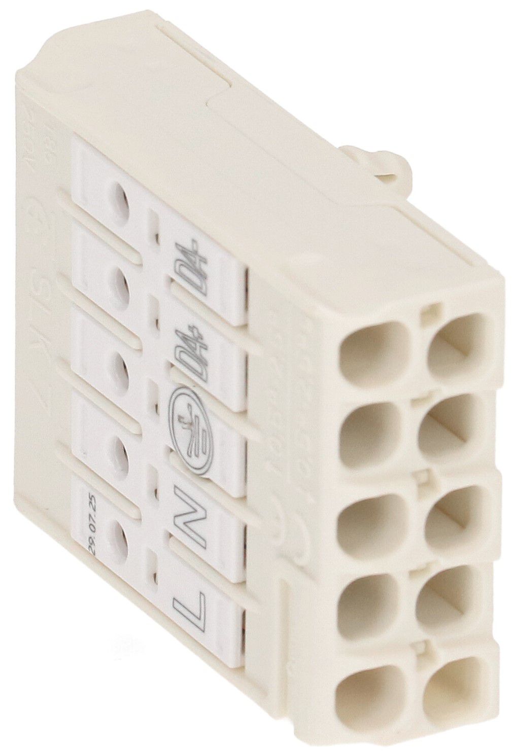 SLK7 Anschlussklemme 5-polig 0.5-2.5mm2 superflach weiss