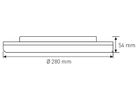 LED Decken- Wandleuchte FLAT CCT 28 NOT 18W CCT 1980lm