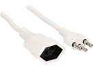 Extension cable cordset H05VV-F3G1,5mm2 white