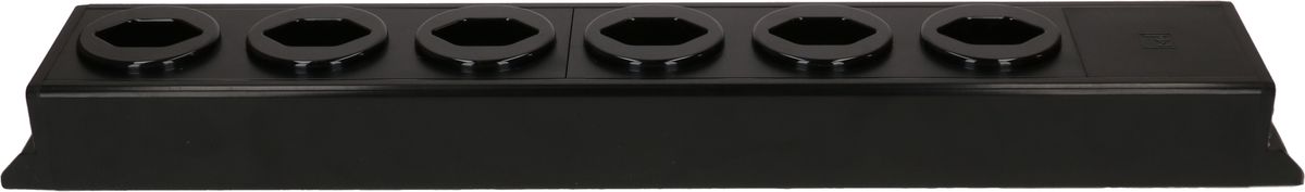 Steckdosenleiste Power Line 6x Typ 13 schwarz/schwarz