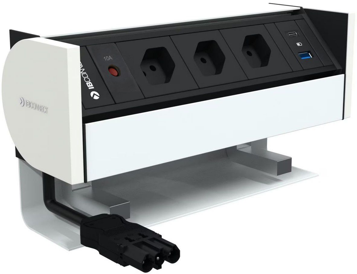 PRISMA presa multipla bianco 3x tipo 13 1x USB-A/C