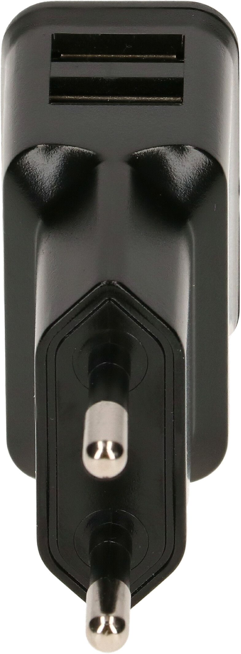 adattatore di ricarica USB 2x USB-A 12W nero