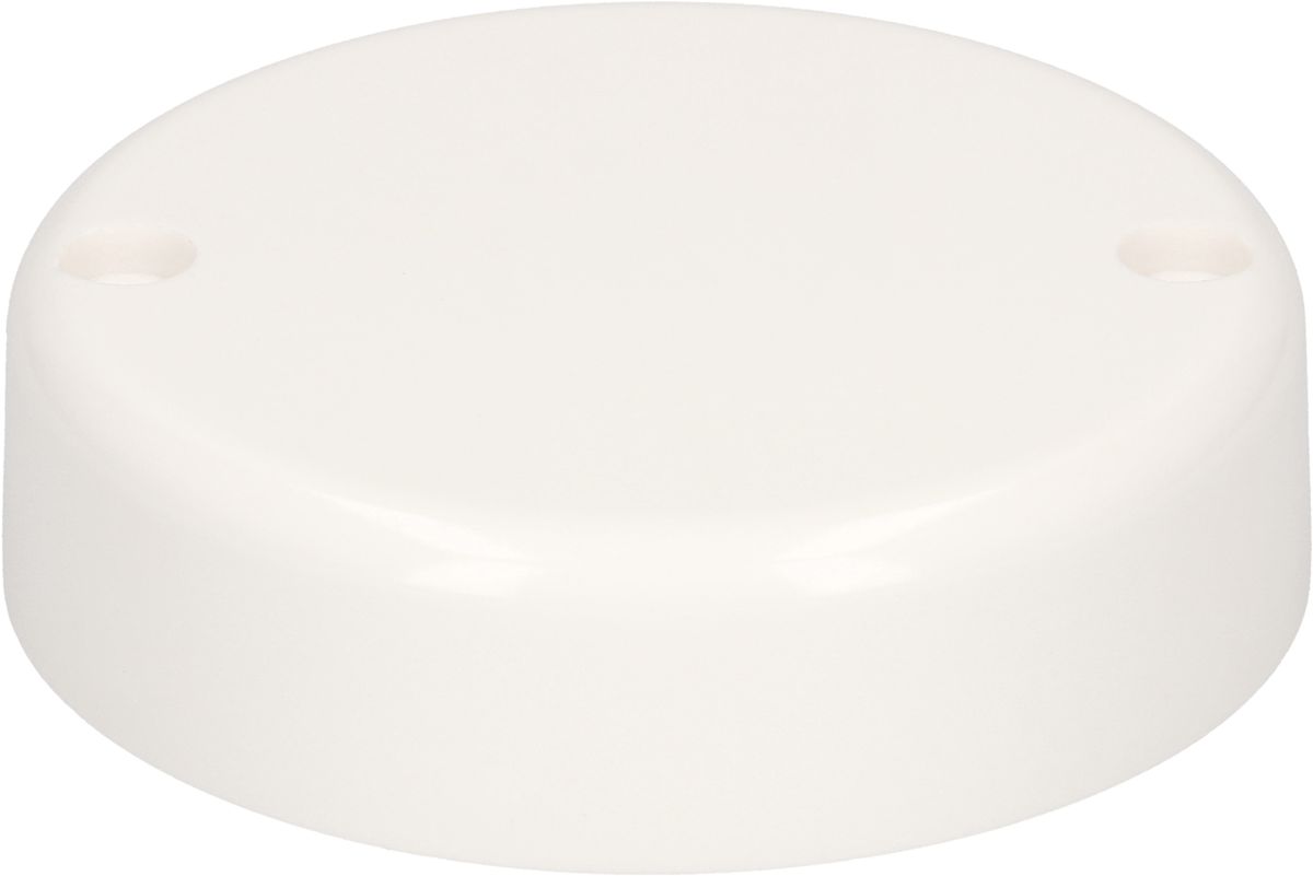 rosette de plafond rond 2 trous de fixation blanc TH