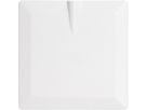 Push-in cover with cable outlet white