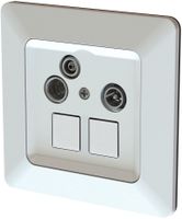 multimedia radio/TV/dati/rete 11dB INC priamos priamos bianco