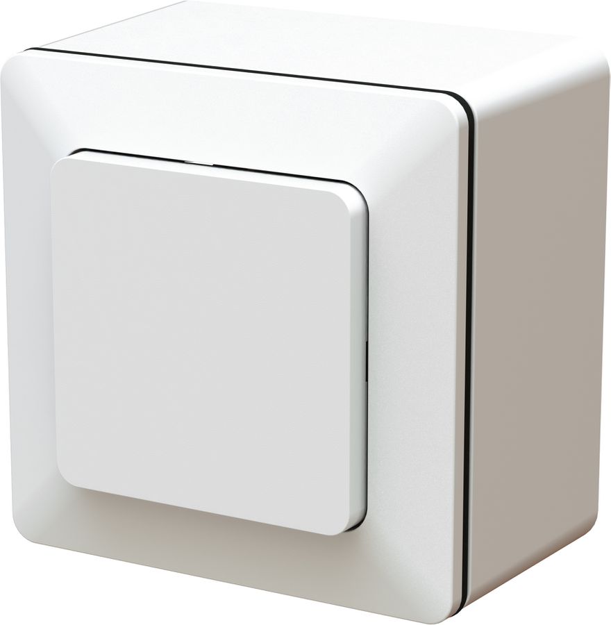 Surface-type wall switch schema 6 priamos white