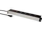 Steckdosenleiste Power Line 5x Typ 13 grau/schwarz Schalter 3.0m