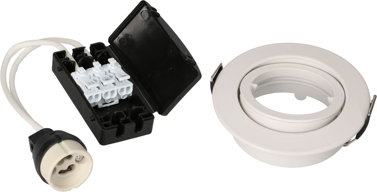 Einbaurahmen 68 weiss für LED-Lampen mit GU10-Sockel