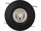 LED-Einbauspot WOODY Ø68 schwarz matt 3000K 660lm 60°