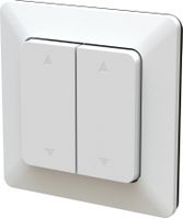 Doppel-Wippschalter 2x Storen UP priamos weiss