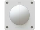 Flush-type wall switch schema 3+3 impulse white
