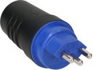 fiche type 23 3 pôles noir/bleu IP55