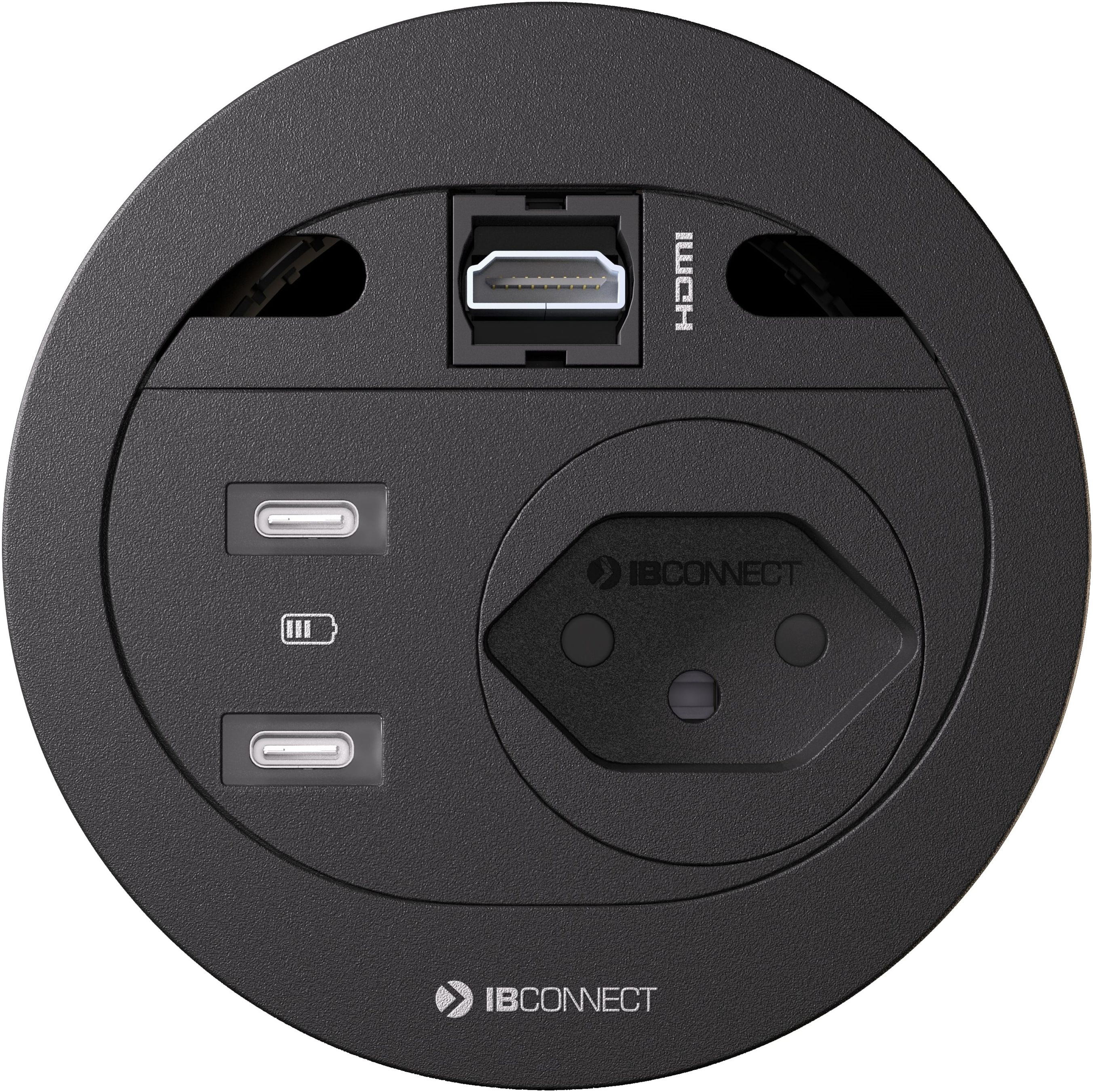 DIVUS presa multipla nero 1x tipo 13 2x USB-C 1x HDMI