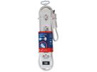 Steckdosenleiste Safety Line 6x Typ 13 2x 90° BS ws Scha. 2m cli.