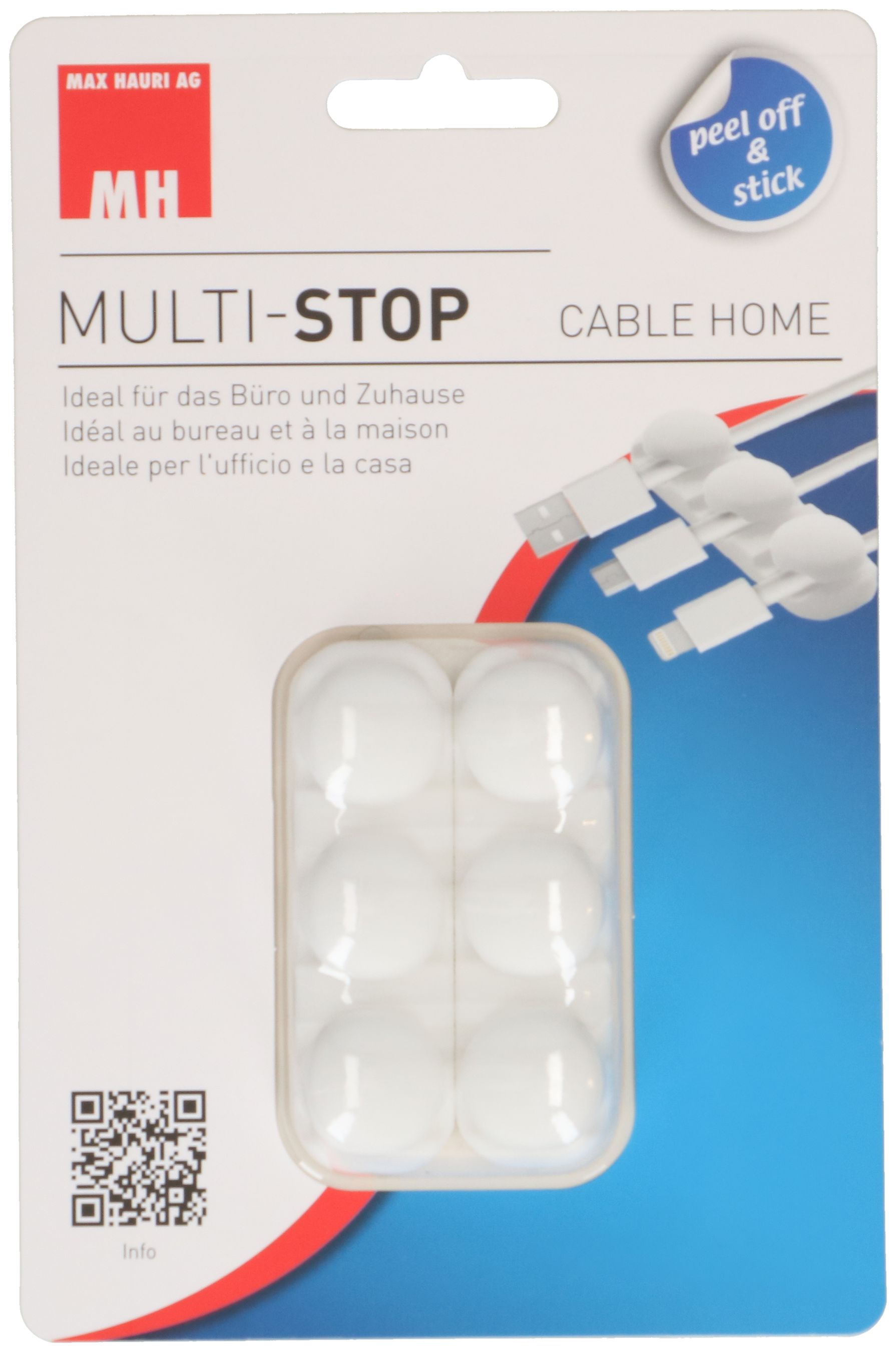 Cable organizer silicone white