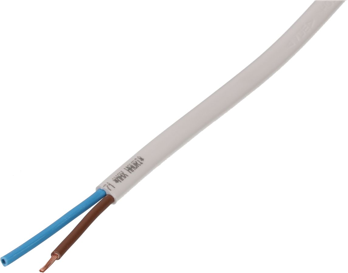 câble TDF H05VVH2-F2X1.0 blanc