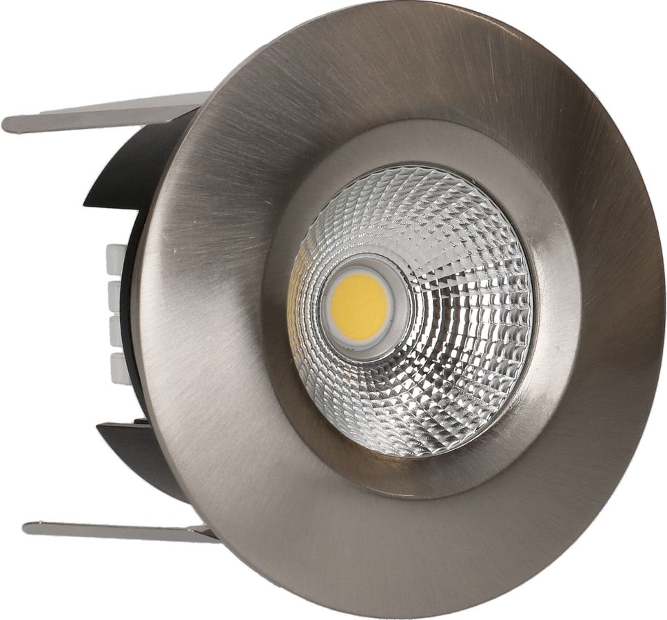 LED-Einbauspot WOODY Ø68 nickel gebürstet 3000K 660lm 60°