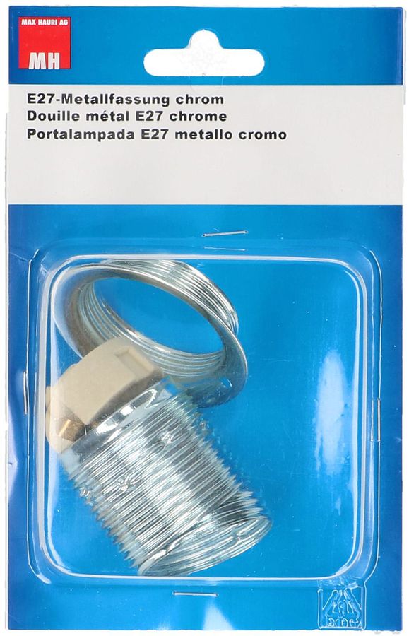 E27-Metallfassung chrom