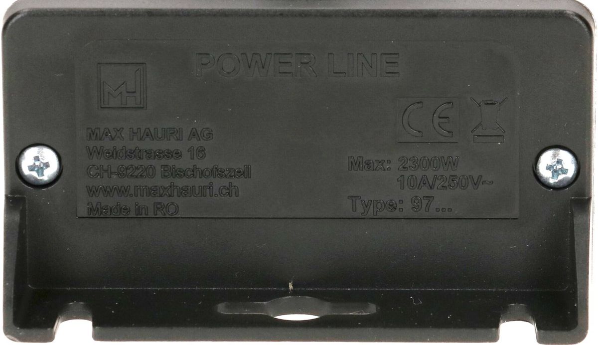 Steckdosenleiste Power Line 6x Typ 13 schwarz/orange 3.0m AC 166