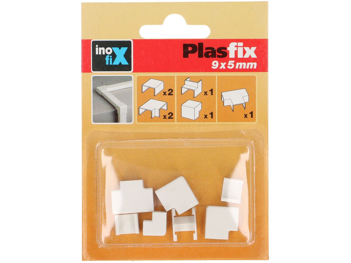 Kabelkanal Verbindungen 9x5mm weiss assortiert 7-teilig
