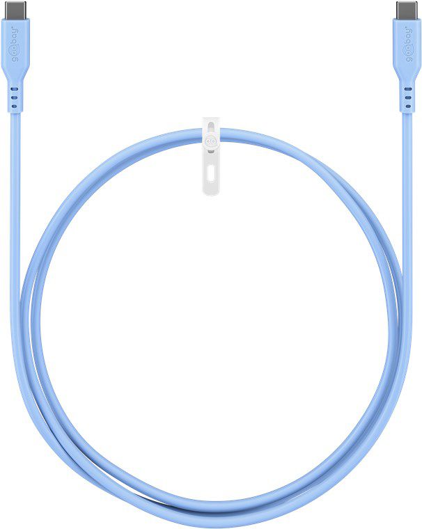 cavo di ricarica USB-C silicone 1.5m blu