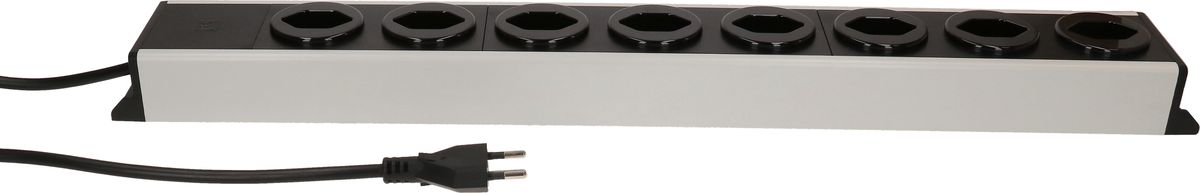 Steckdosenleiste Power Line 8x Typ 13 grau/schwarz 1.5m