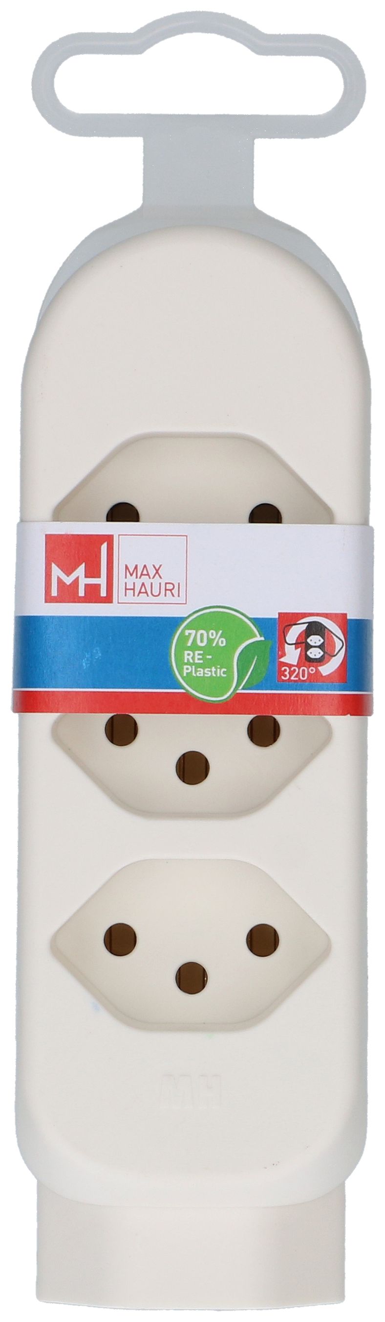 multi adaptateur ADAPT 3+1x type 13 blanc rotatif Green+Fair