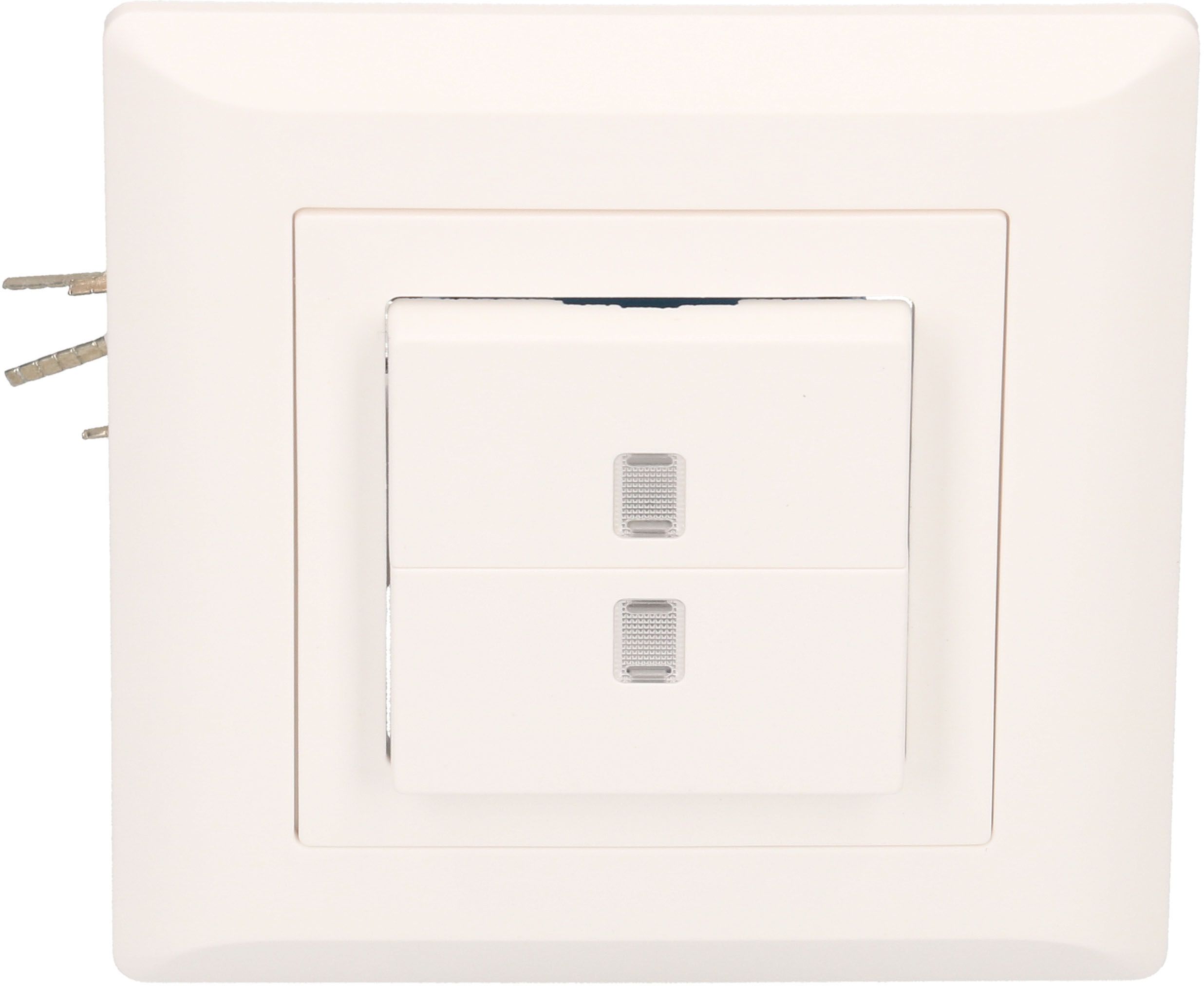 interruttore doppio schema3+3 illuminato giallo INC Kallysto bi