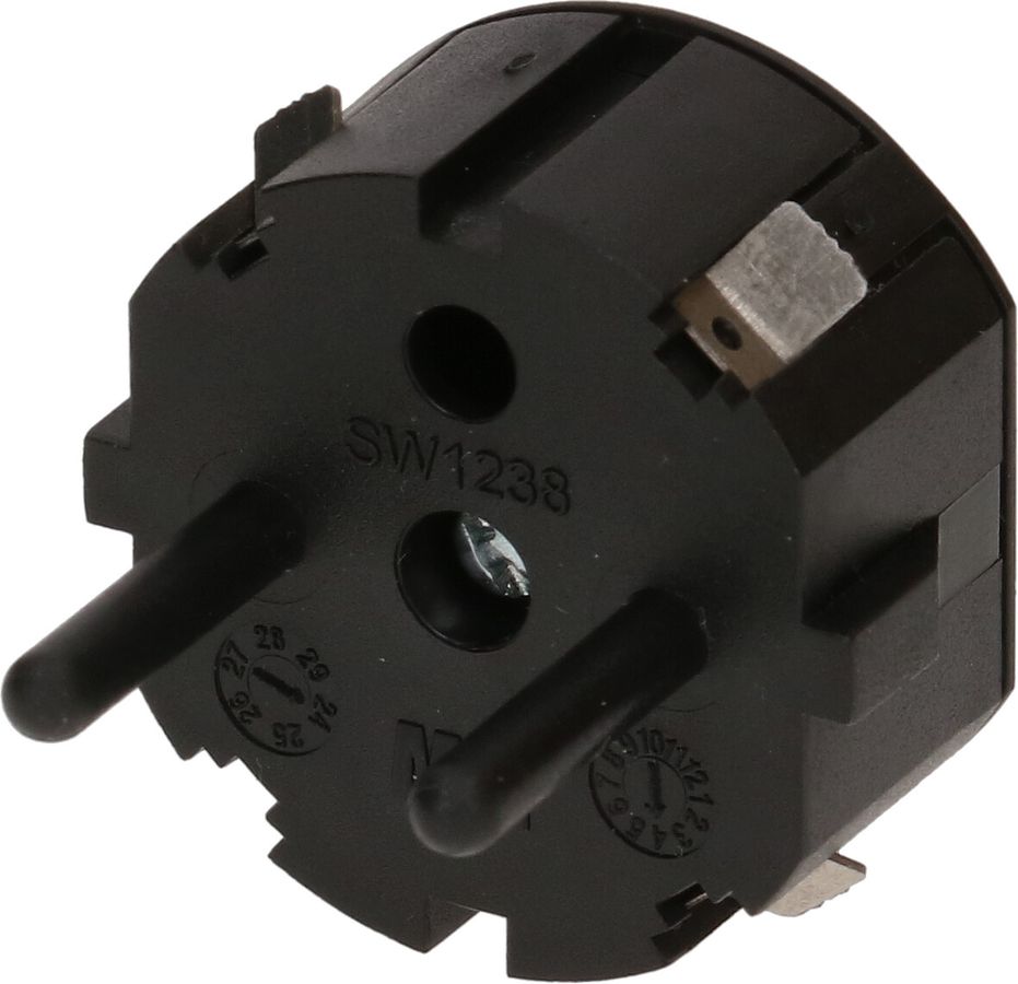 Blindstecker Schuko für Power Stations schwarz