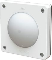 Druckschalter Schema 3 beleuchtet UP exo IP55 weiss