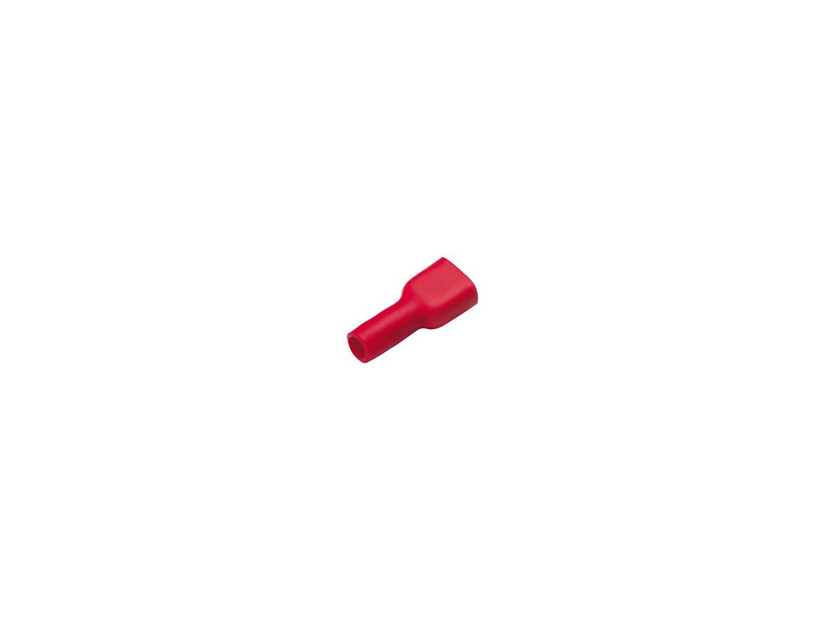Flachsteckhülsen, vollisoliert 0,5 - 1mm² 2,8 x 0,5mm rot - MAX HAURI AG
