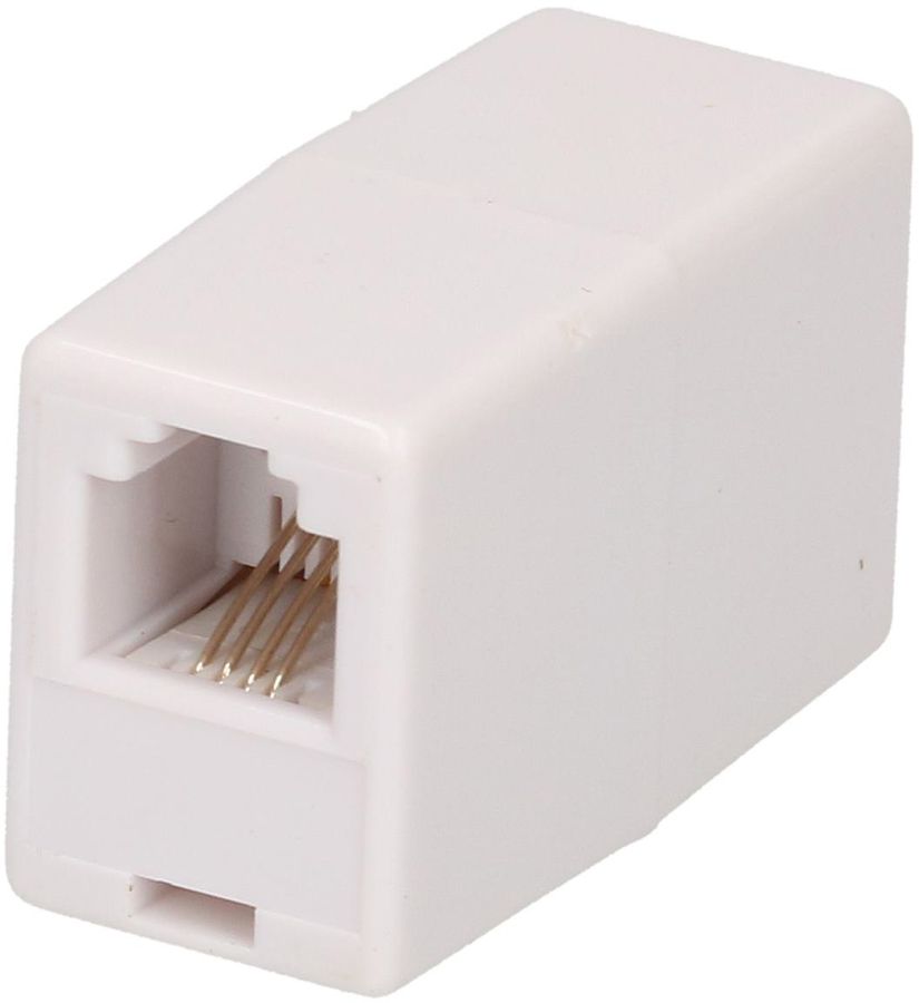 Presa doppio per telefono RJ11 bianco